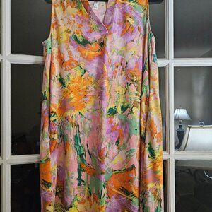 DEAR SCARLETT Lizzie Dress size Large Multicolored New